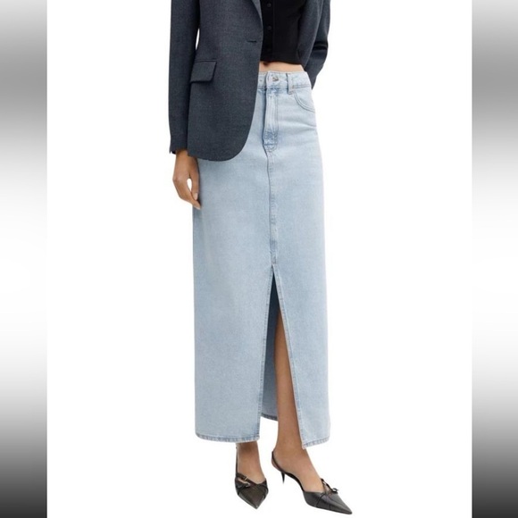 Mango Denim Skirt in Blue - Picture 1 of 11